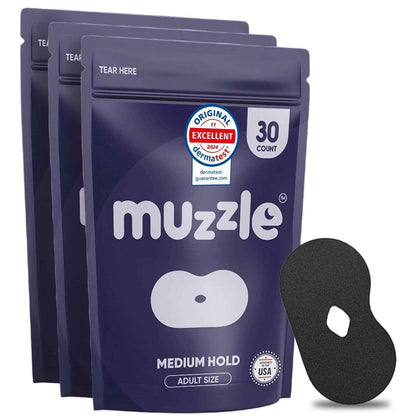 Muzzle® Mouth Tape for Adults (Medium Hold)