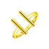 14k Yellow Gold Open Ring with Bars by Bids.com