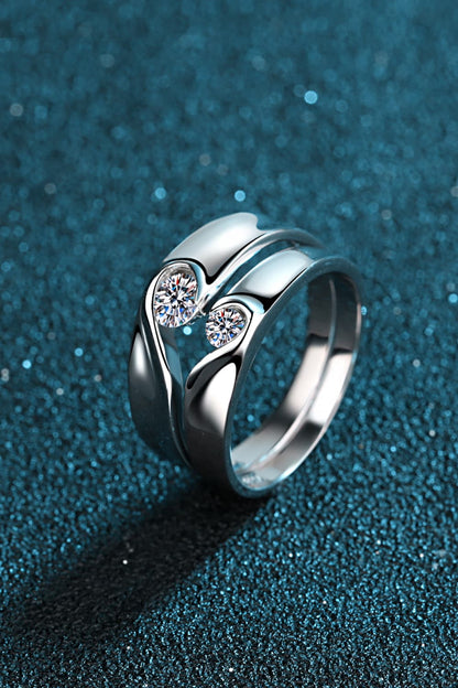 Sparkala™ Rhodium-Plated Inlaid Swirl Ring by Sparkala