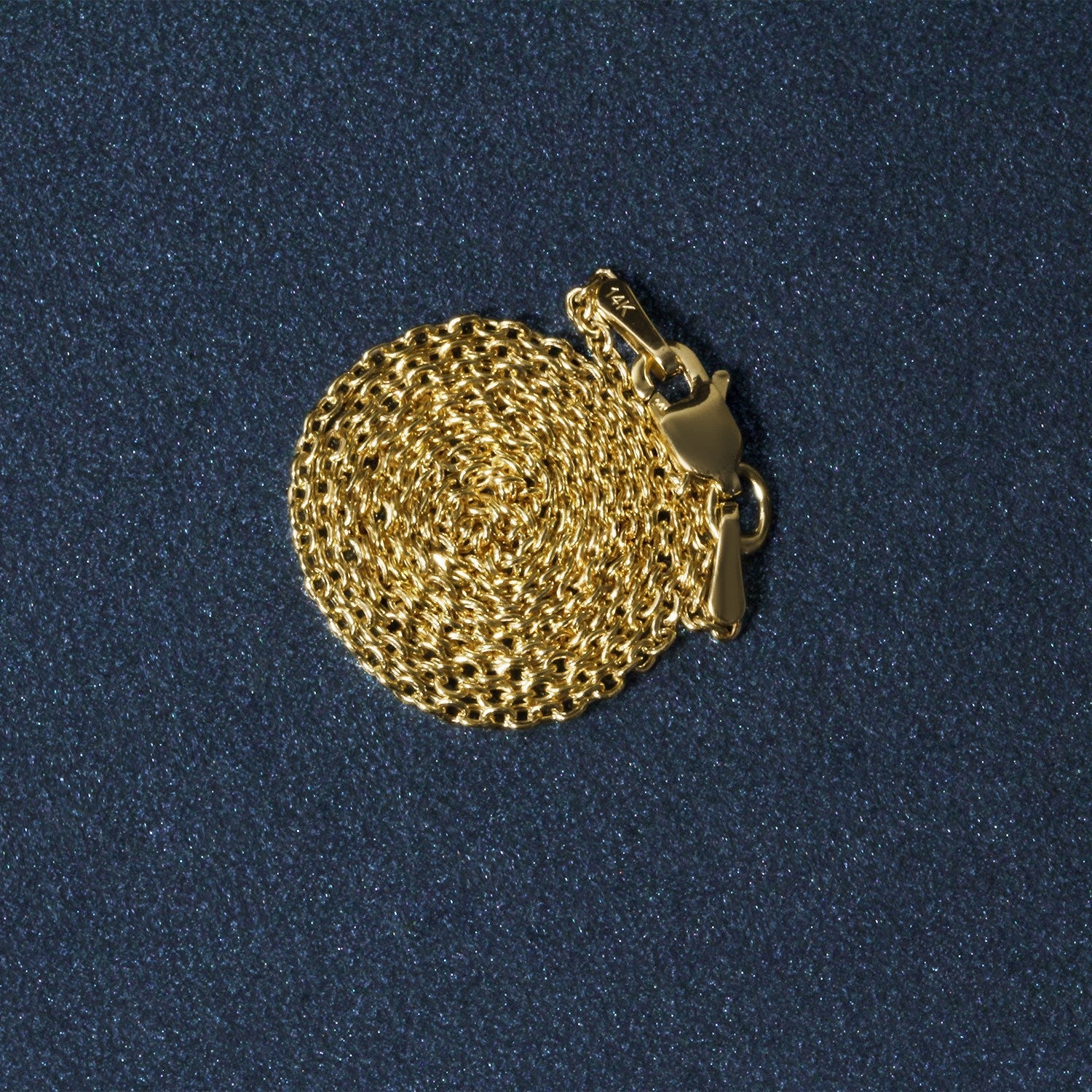 14k Yellow Gold Forsantina Lite Cable Link Chain 1.5mm by Bids.com
