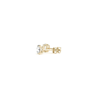 1/2 cttw Lab Grown Round Diamond Stud Earrings 14k Yellow Gold (G/VS2) by Bids.com