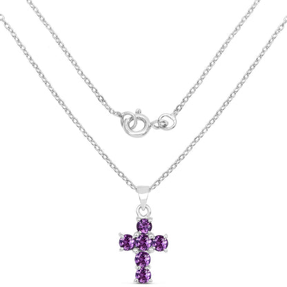 1.44 Carat Genuine Amethyst .925 Sterling Silver Pendant  DestGlow