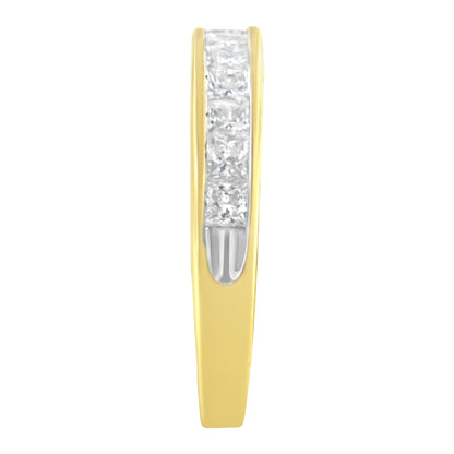14KT Yellow Gold Diamond Channel Band Ring (1 cttw, H-I Color, SI2-I1 Clarity) by Bids.com