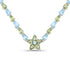 29.48 Carat Genuine Blue Topaz and Peridot .925 Sterling Silver Necklace by Bids.com