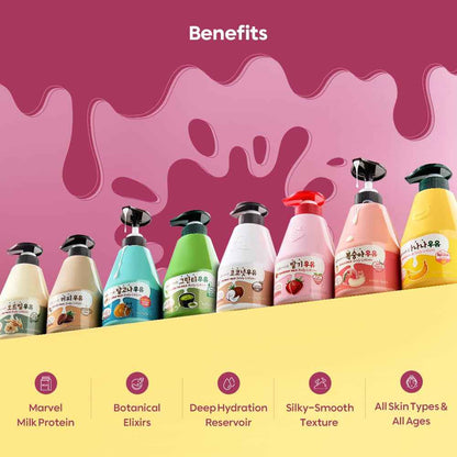 Kwailnara Coconut Milk Body Lotion &amp; Body Wash Set – Deeply Hydrating &amp; Refreshing Korean Skincare Set with Coconut Extract, 560G / 19.75Oz Each