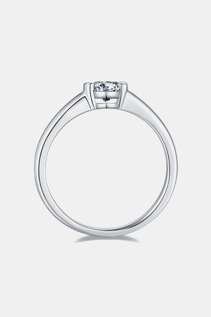 Brilliant Round Cut Sparkala™ Platinum Over Pure Sterling Silver Solitaire Ring by Sparkala