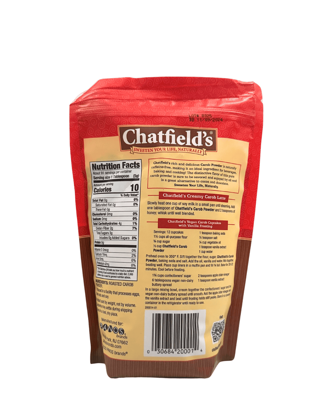 Carob Powder (Chatfields) by Country Life Natural Foods