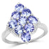 2.07 Carat Genuine Tanzanite .925 Sterling Silver Ring by Bids.com