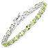 8.61 Carat Genuine Peridot .925 Sterling Silver Bracelet by Bids.com