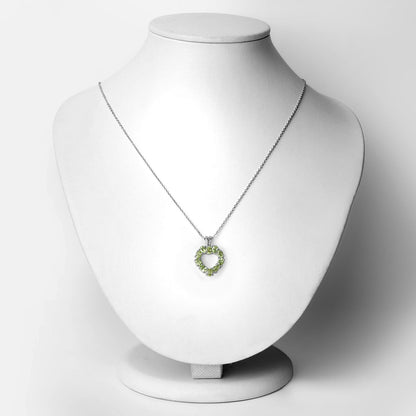 1.70 Carat Genuine Peridot .925 Sterling Silver Pendant by Bids.com