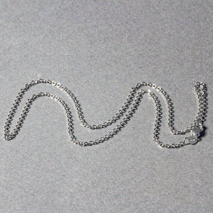 14k White Gold Diamond Cut Cable Link Chain 1.5mm by Bids.com