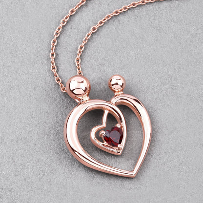 0.32 Carat Genuine Garnet .925 Sterling Silver Pendant by Bids.com
