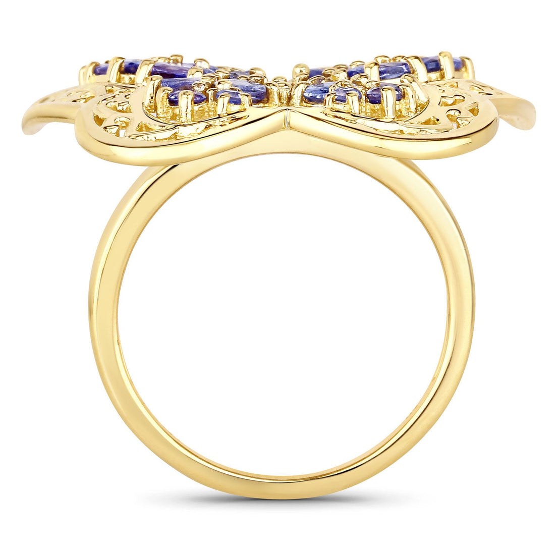 2.50 Carat Genuine Tanzanite .925 Sterling Silver Ring by Bids.com