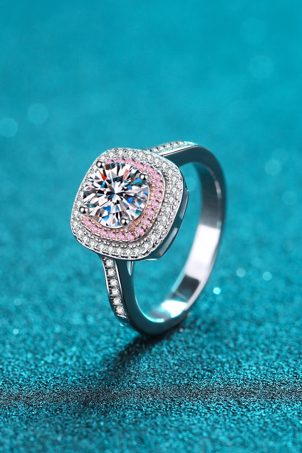 Need You Now Pink Sparkala™ Ring (Rhodium Over Pure Sterling Silver) by Sparkala