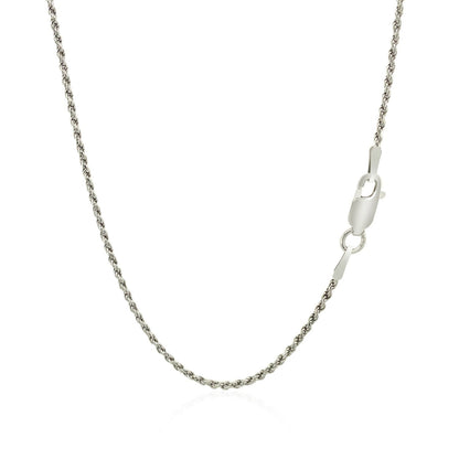 Sterling Silver 1.4mm Diamond Cut Rope Style Chain by Bids.com