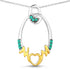 0.15 Carat Genuine Emerald .925 Sterling Silver Pendant by Bids.com