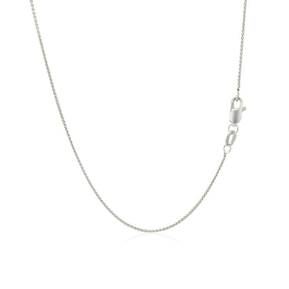 10k White Gold Wheat Chain 0.6mm  DestGlow
