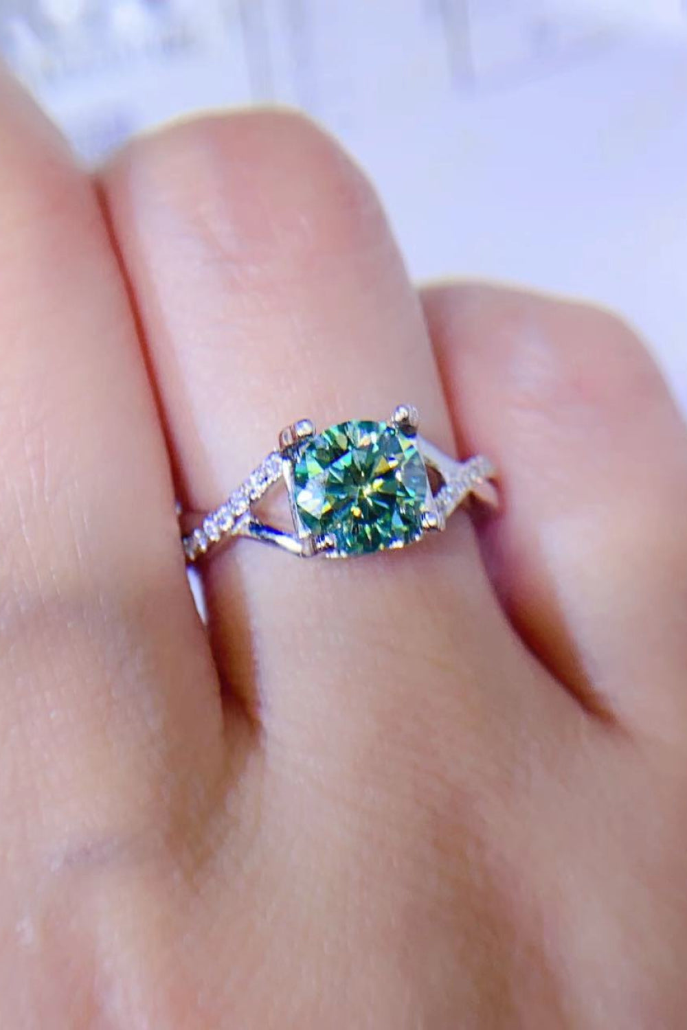 1 Carat Sparkala™ Platinum Over Pure Sterling Silver Ring by Sparkala