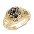 0.91 Carat Genuine Black Diamond .925 Sterling Silver Ring by Bids.com