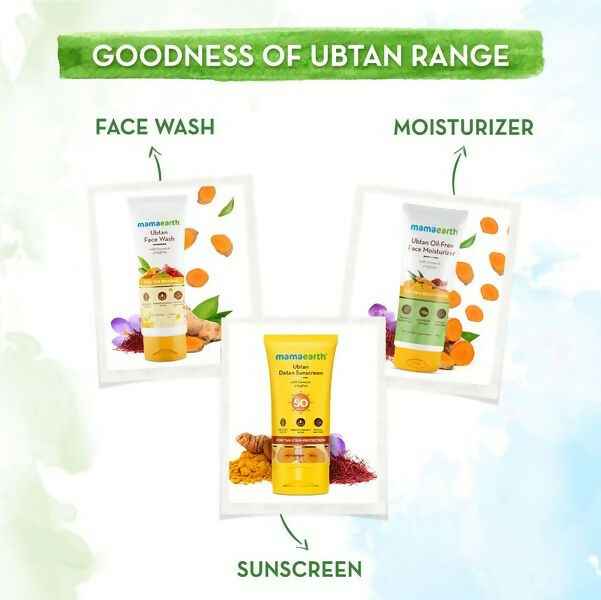 Mamaearth Ubtan Detan Sunscreen With Turmeric &amp; Saffron For Sun Protection