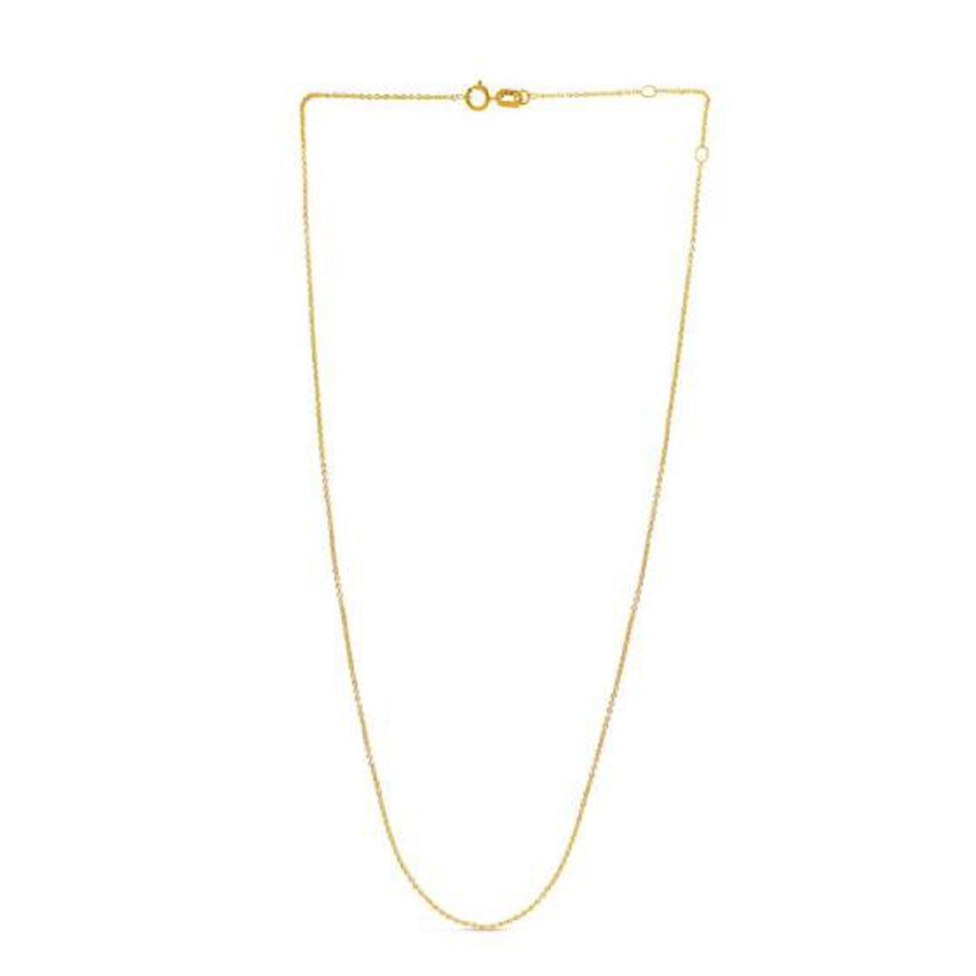 Adjustable Cable Chain in 14k Yellow Gold (0.97 mm) by Bids.com