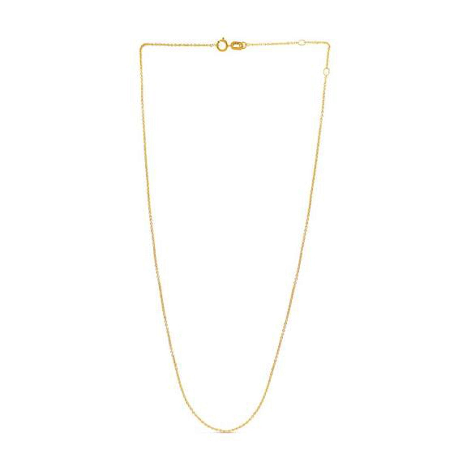 Adjustable Cable Chain in 14k Yellow Gold (0.97 mm) by Bids.com