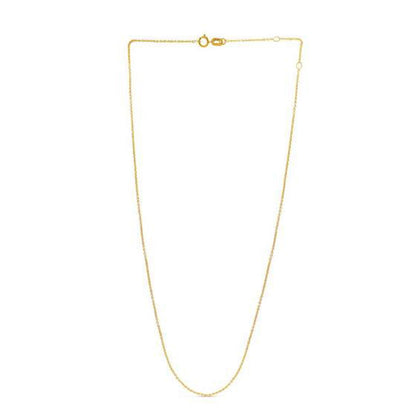 Adjustable Cable Chain in 14k Yellow Gold (0.97 mm) by Bids.com