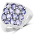 2.38 Carat Genuine Iolite .925 Sterling Silver Ring by Bids.com