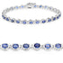 7.02 Carat Genuine Kyanite .925 Sterling Silver Bracelet  DestGlow