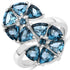 5.10 Carat Genuine London Blue Topaz .925 Sterling Silver Ring by Bids.com