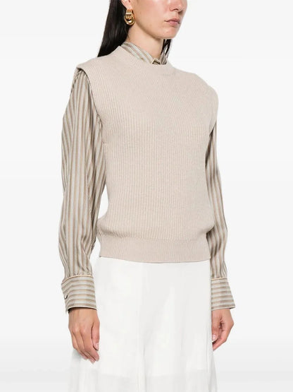 Brunello Cucinelli Women Knitted Vest by Luosophy
