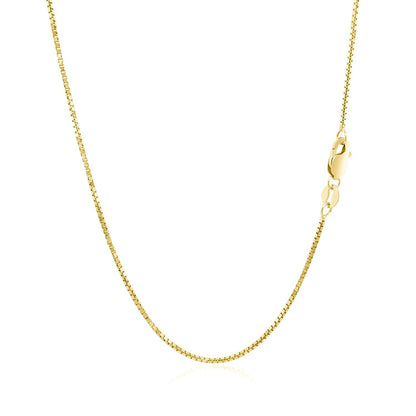 14k Yellow Gold Octagonal Box Chain 1.0mm by Bids.com