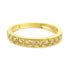 IGI Certified 1/2 Cttw Diamond 10K Yellow Gold Prong Set Beaded Milgrain Band Style Ring (J-K Color, I2-I3 Clarity) - Size 7 by Bids.com