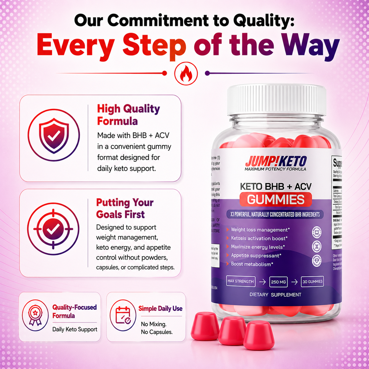 JUMP!KETO BHB + ACV Gummies by RevitMe - Supplements Store