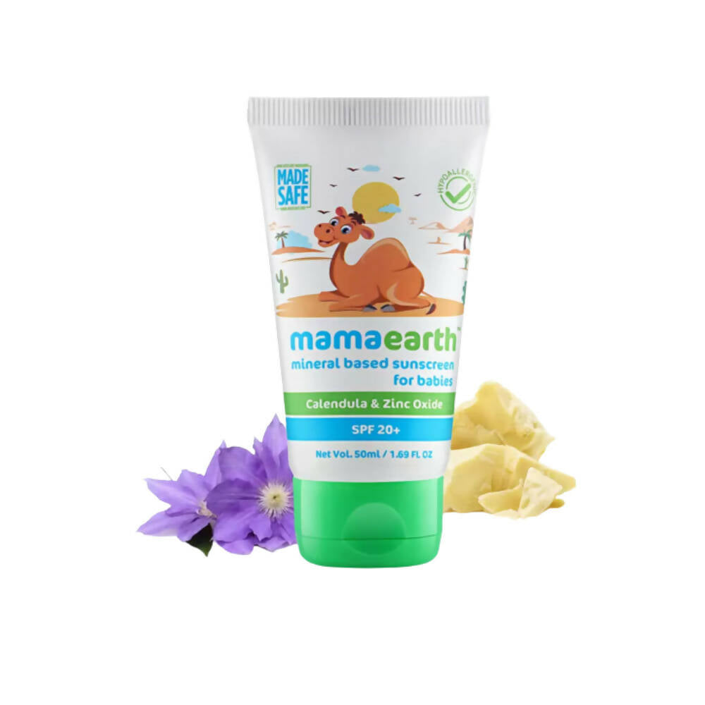 Mamaearth Mineral Based Sunscreen Baby Cream For Protects from UV Rays &amp; Deeply Nourishing &amp; Soothing