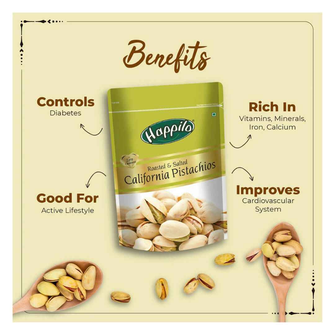 Happilo Freshly Roasted &amp; Salted California Pistachios