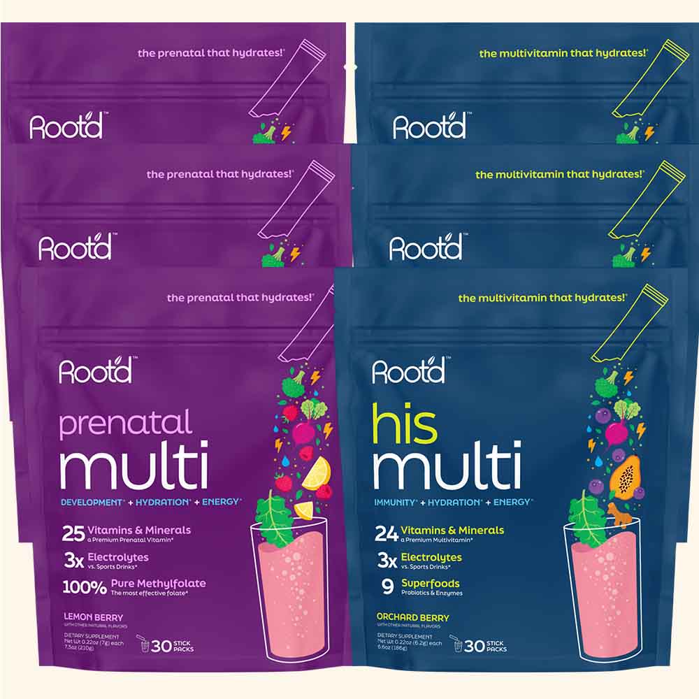 Growing Together Bundle - The Hydrating Multivitamin - For Future Mom &amp; Dad