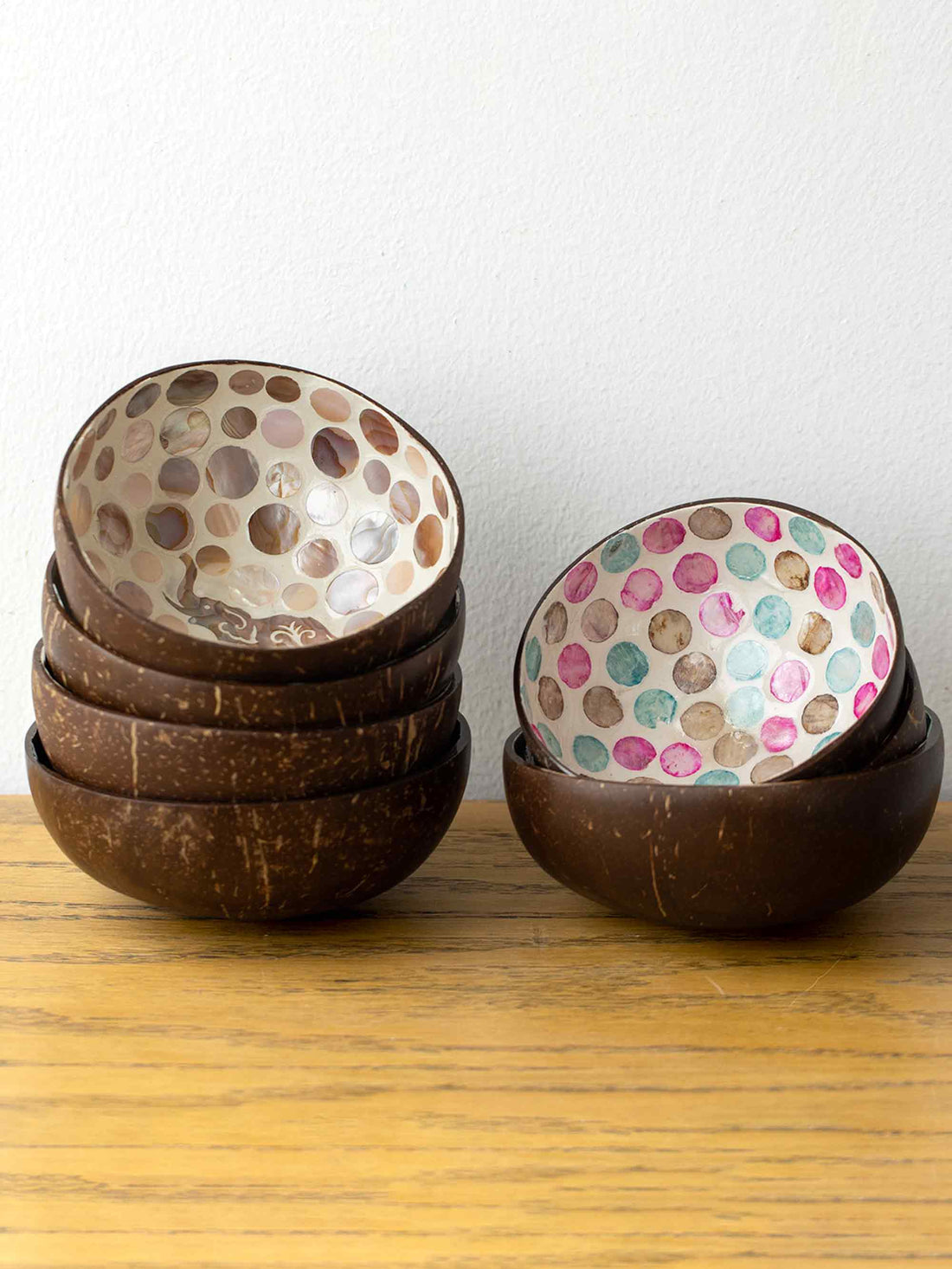 HANDMADE NATURAL SHELL COCONUT BOWL DECOR by LINTICO