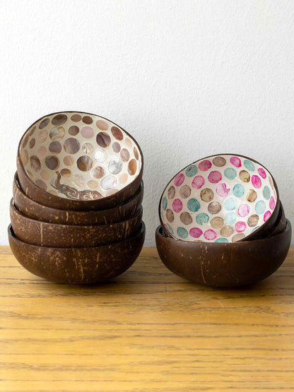 HANDMADE NATURAL SHELL COCONUT BOWL DECOR by LINTICO