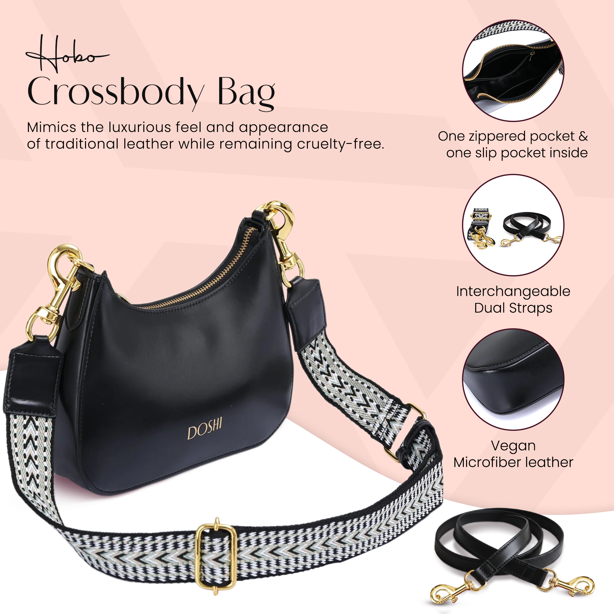 Hobo Crossbody Bag by Doshi FCSA