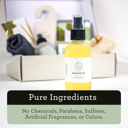 The Ultimate Lizush Natural Spa Experience –4 Piece Artisanal Wellness in a Gift Box by Lizush