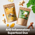 FreshDrinkUS Anti-Inflammatory Superfood Duo, Turmeric Ginger Cinnamon & Moringa Leaf Herbal Tea Bags, 100% Natural & Pure Roots and Leaves, Eco-Conscious Tea Bags, No Sugar, No Caffeine, No Gluten, Vegan – Herbal Beverage by FreshDrinkUS - Natural and Premium Herbal Tea