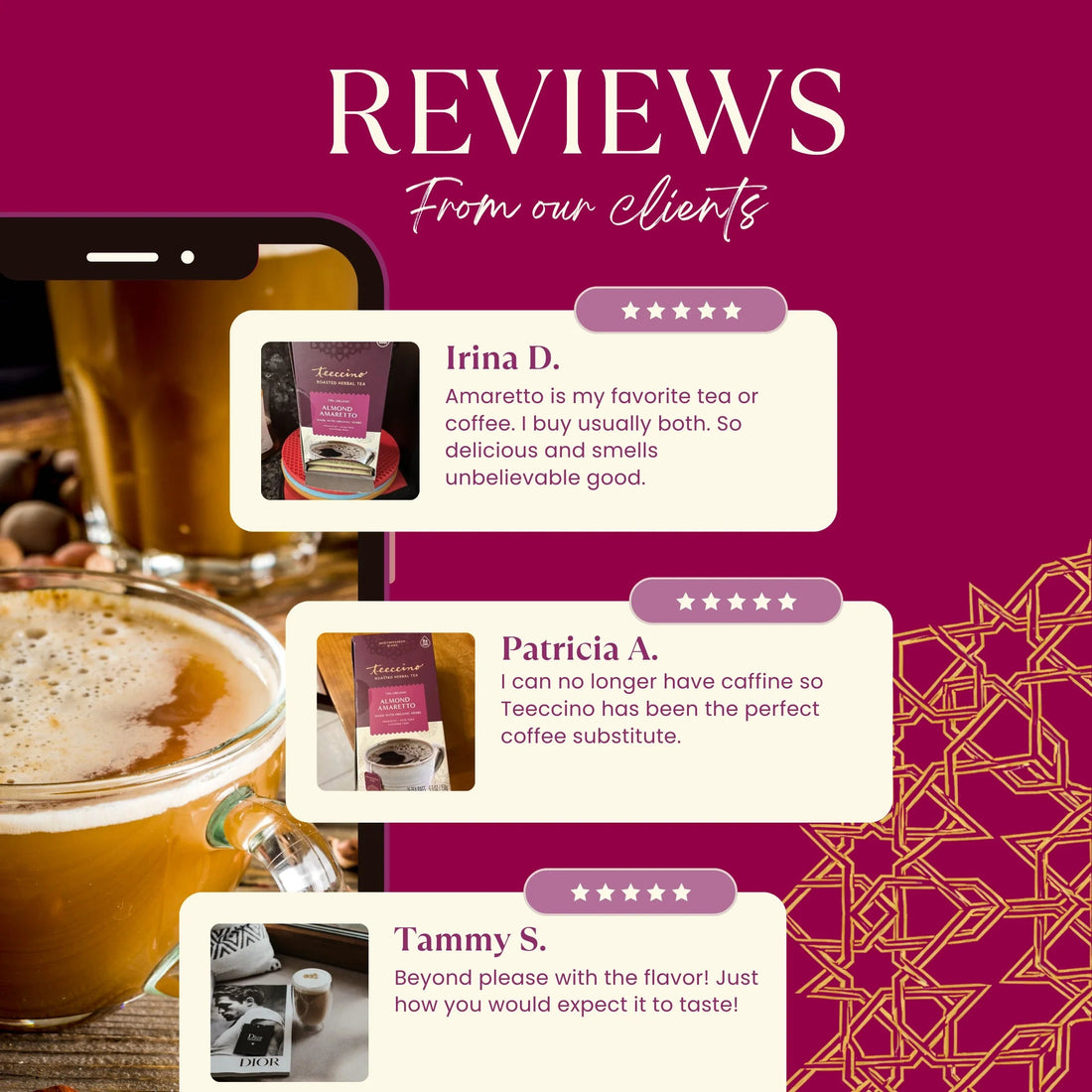 Almond Amaretto Roasted Herbal Tea  DestGlow