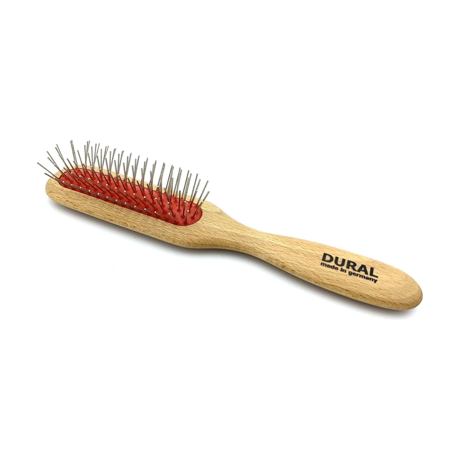 Dural Hair Brush For Styling &amp; Care Rubber Cushion with Steel ball tips Beech Wood by Pasteur Pharmacy