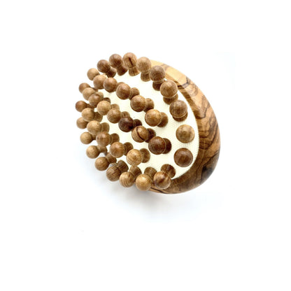 Dural Massage Brush Olive Wood Wooden Knobbles by Pasteur Pharmacy