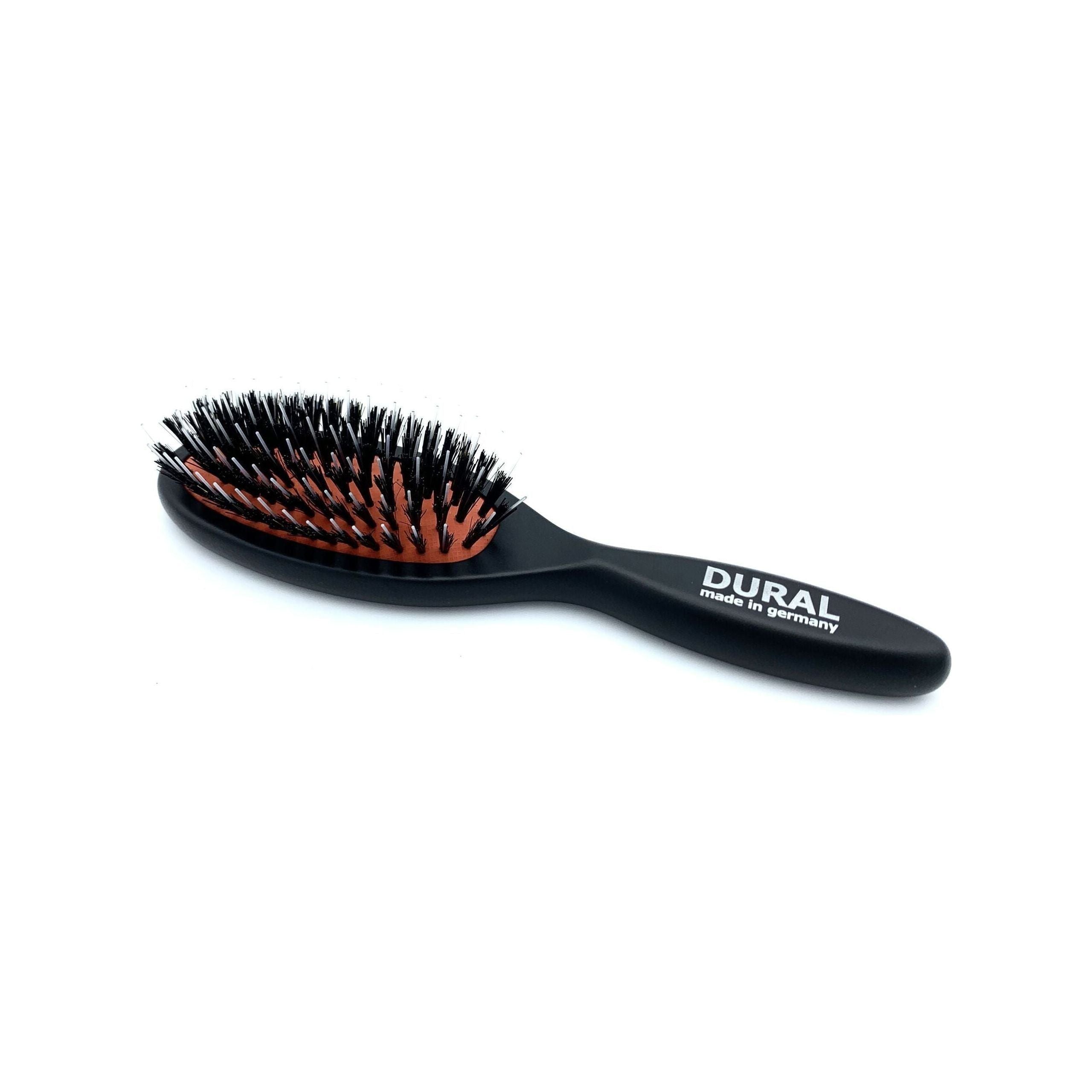 Dural Hair Brush For Styling &amp; Care Rubber Cushion Wild Boar Bristles with Styling Pins Beech Wood by Pasteur Pharmacy