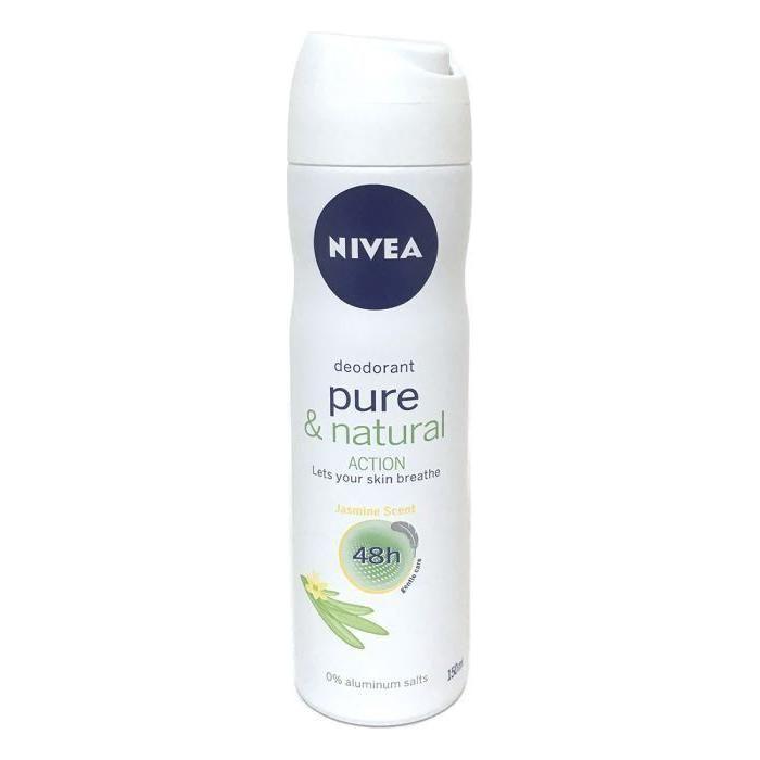 Nivea Deodorant Women Pure &amp; Natural Action Jasmine Spray 150ml by Pasteur Pharmacy