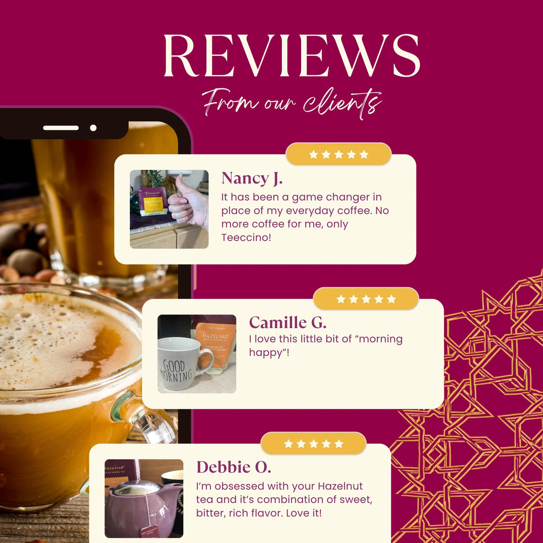 Hazelnut Roasted Herbal Tea  DestGlow