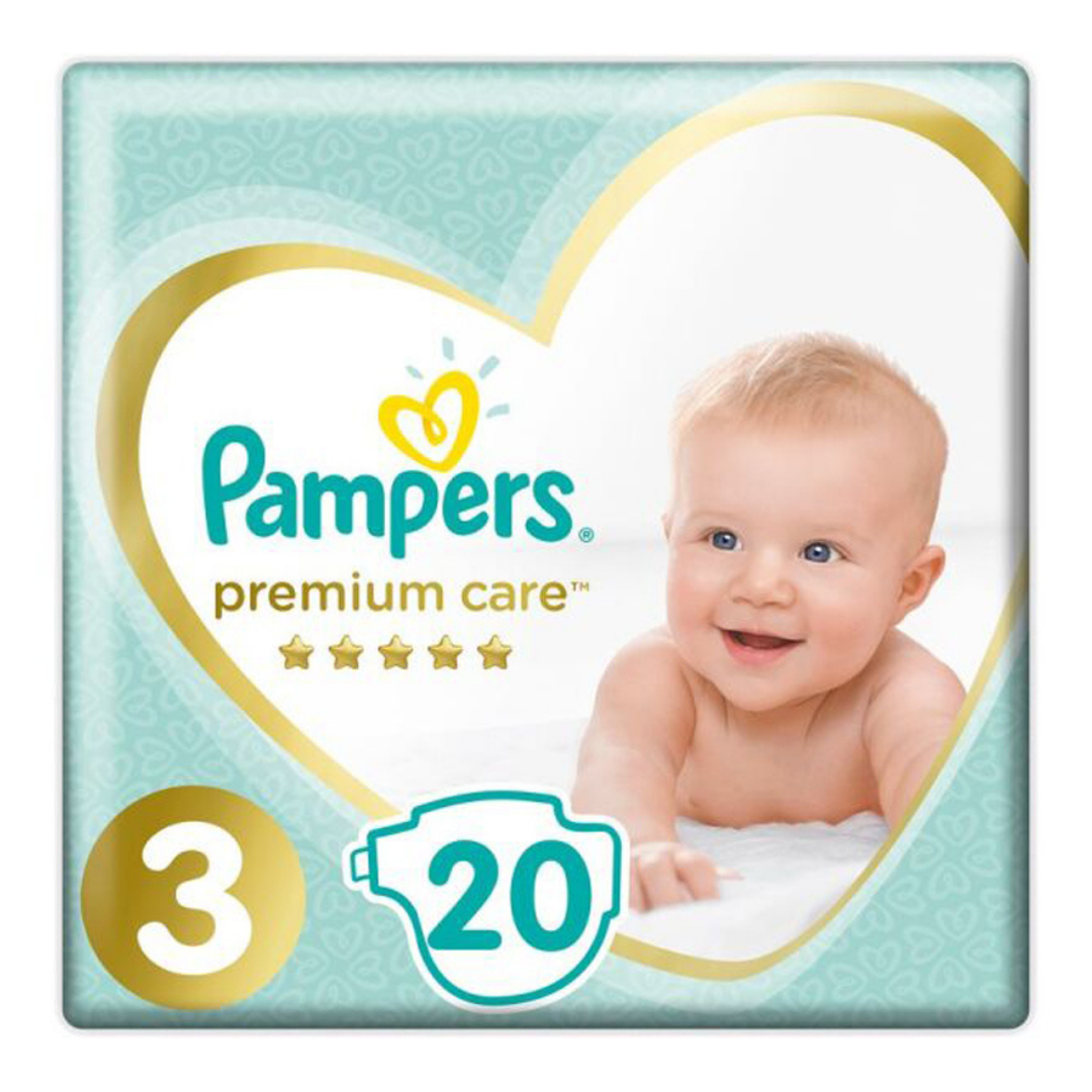 Pampers Premium Care Diapers Size 3 (20 ct) by Farmacias Savia