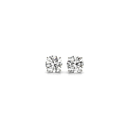 1 cttw Certified IGI Lab Grown Round Diamond Stud Earrings 14k White Gold (G/VS2) by Bids.com